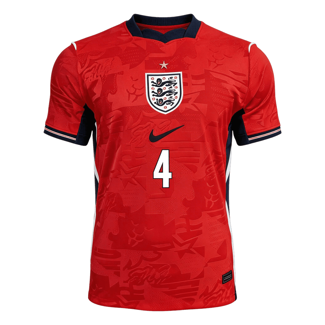 England RICE #4 Away Soccer Jersey Authentic 2026 - gojersey