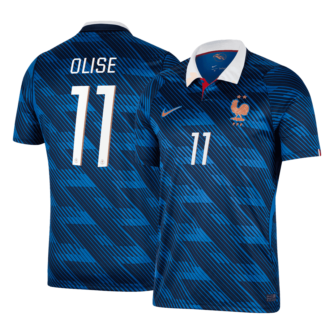 OLISE #11 France Home Soccer Jersey World Cup 2026 Blue - gojersey