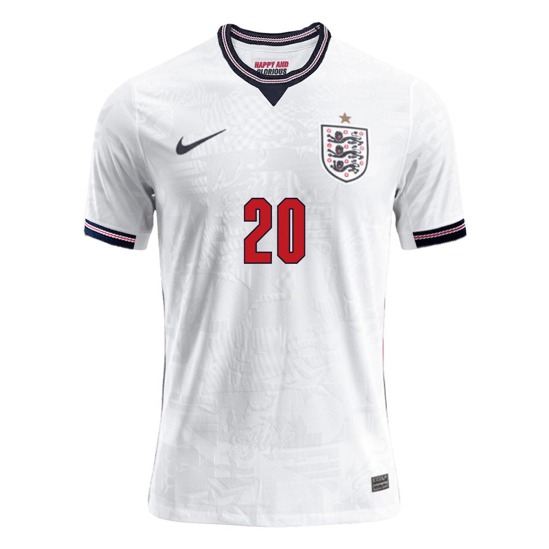 England PALMER #20 Home Soccer Jersey Authentic 2026 - gojersey