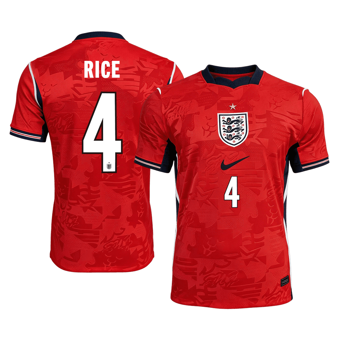 England RICE #4 Away Soccer Jersey Authentic 2026 - gojersey