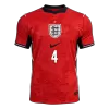 RICE #4 England Away Soccer Jersey World Cup 2026 Red - gojersey
