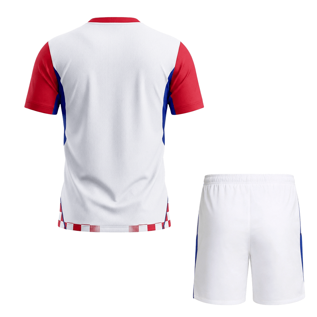 Croatia Home Soccer Jersey Kit (Jersey+Shorts) World Cup 2026 Red&White - gojersey