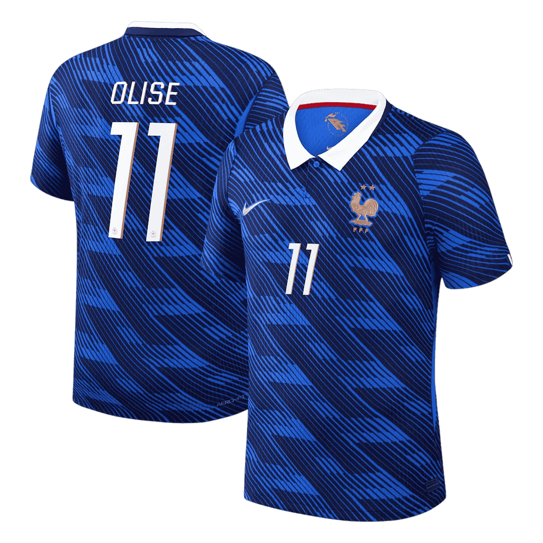 France OLISE #11 Home Soccer Jersey Authentic 2026 - gojersey