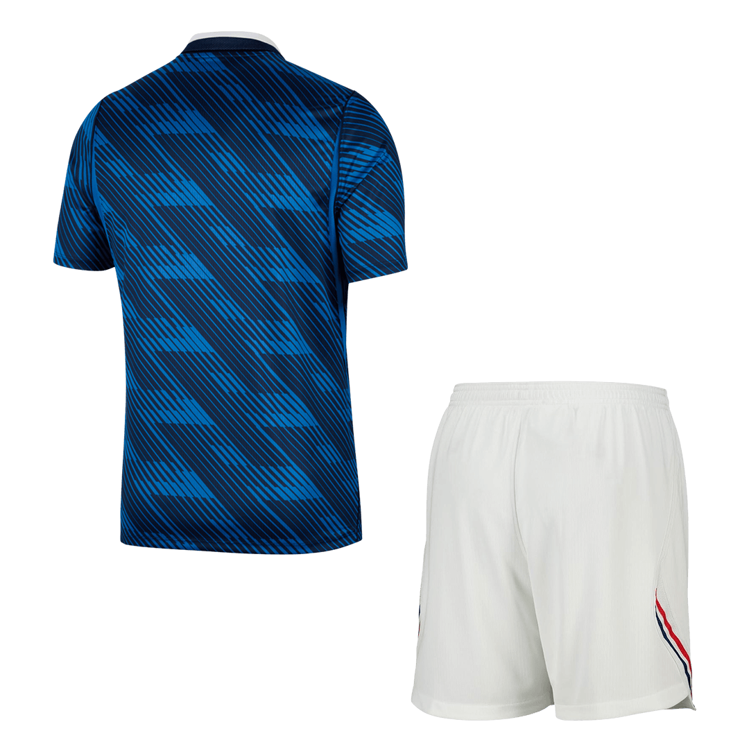 France Home Soccer Jersey Kit (Jersey+Shorts) World Cup 2026 Blue&White - gojersey