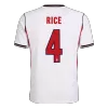 RICE #4 England Home Soccer Jersey World Cup 2026 White - gojersey
