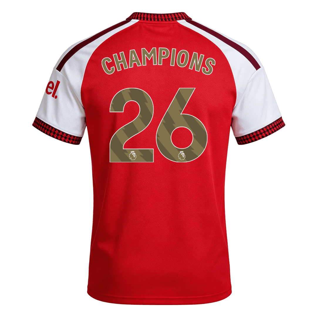Arsenal CHAMPIONS #26 Home Soccer Jersey 2026/27 - gojersey