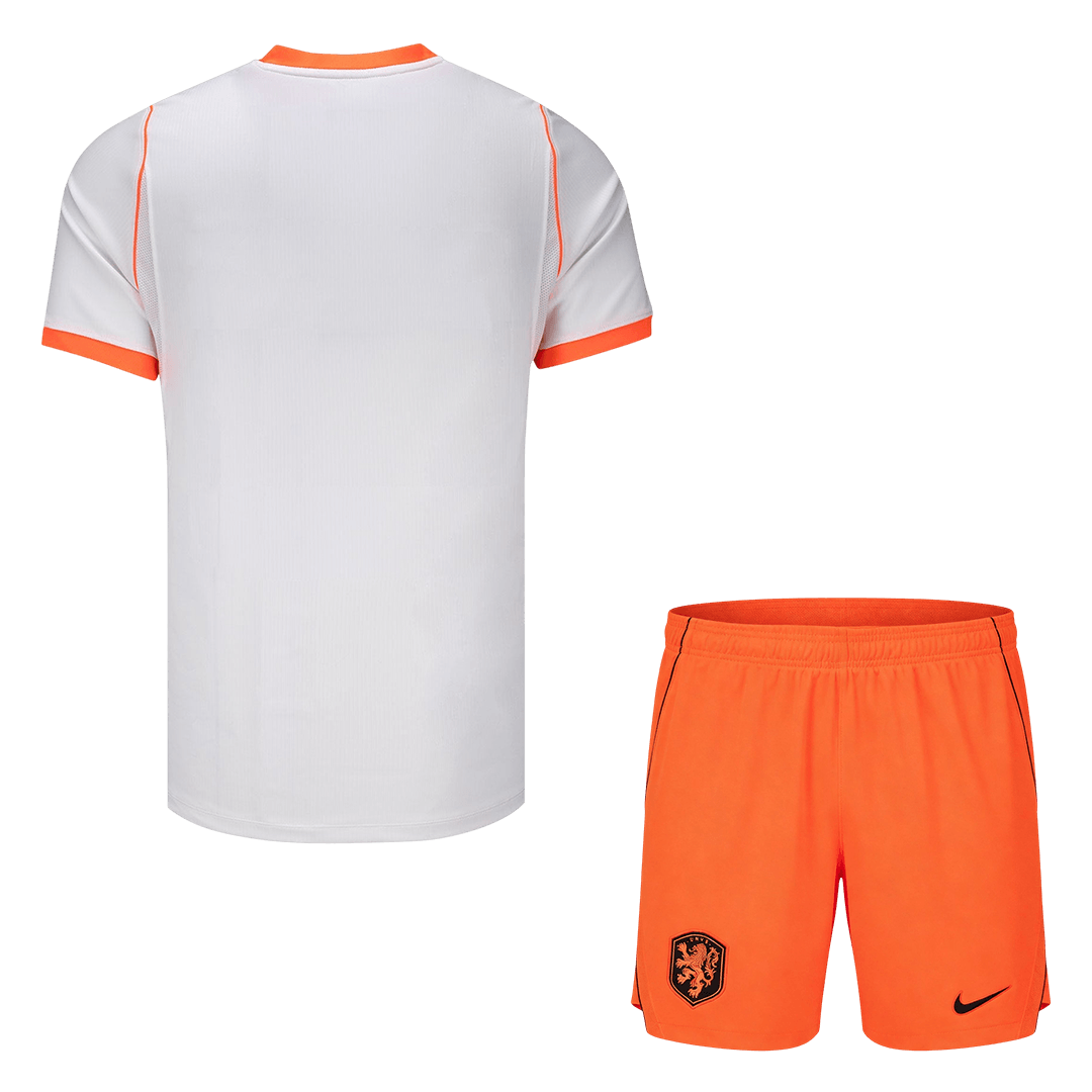 Netherlands Away Soccer Jersey Kit (Jersey+Shorts) World Cup 2026 Orange&White - gojersey