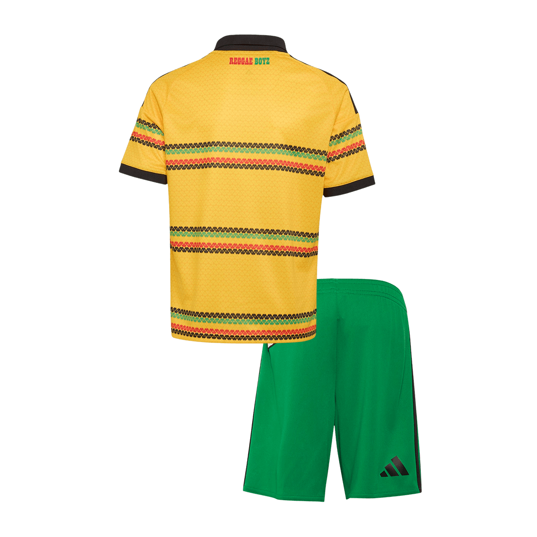 Kids Jamaica Home Soccer Jersey Kit (Jersey+Shorts) World Cup 2026 Yellow&Green - gojersey