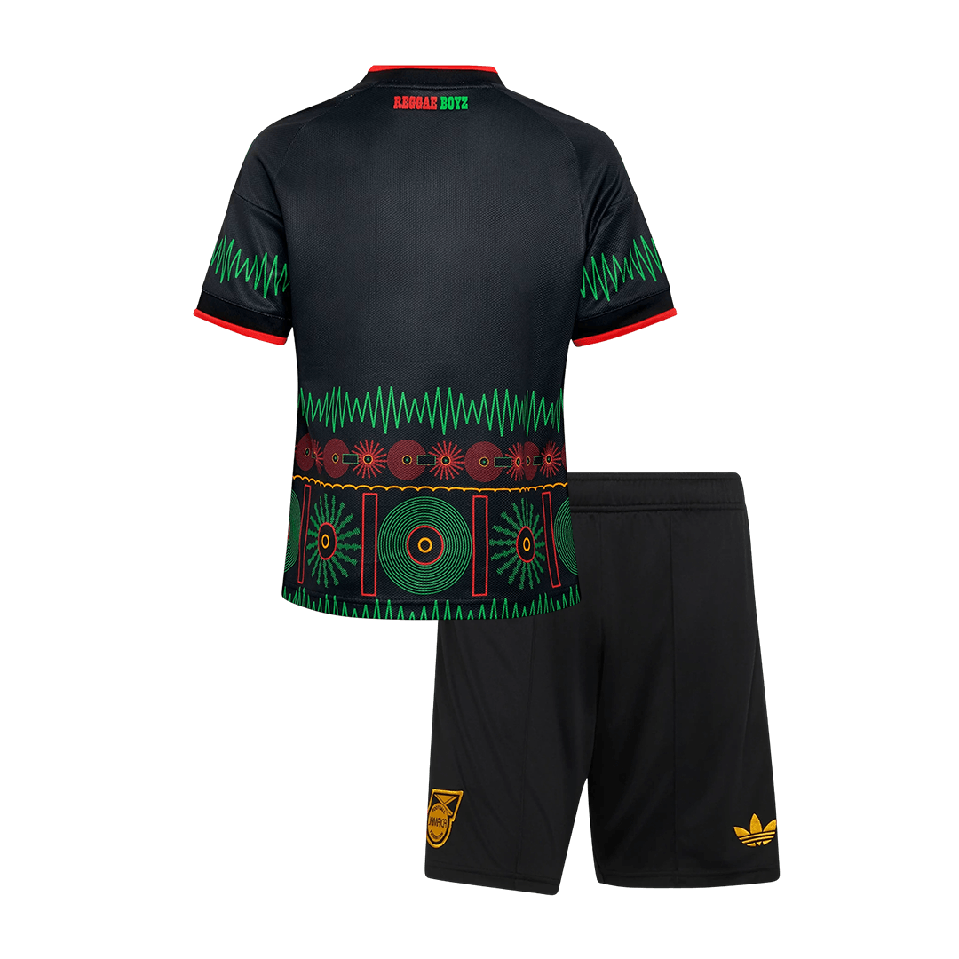 Kids Jamaica Away Soccer Jersey Kit (Jersey+Shorts) World Cup 2026 Black - gojersey