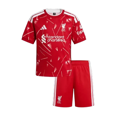 Kids Liverpool Home Soccer Jersey Kit (Jersey+Shorts) 2026/27 Red - gojersey