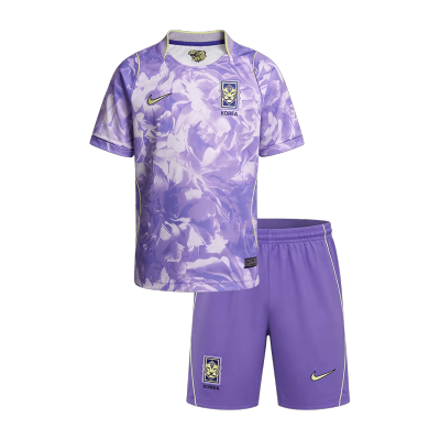 Kids South Korea Away Soccer Jersey Kit (Jersey+Shorts) World Cup 2026 Purple - gojersey