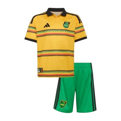 Kids Jamaica Home Soccer Jersey Kit (Jersey+Shorts) World Cup 2026 Yellow&Green - gojersey