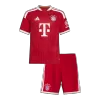 Kids Bayern Munich Home Soccer Jersey Kit (Jersey+Shorts) 2026/27 Red - gojersey