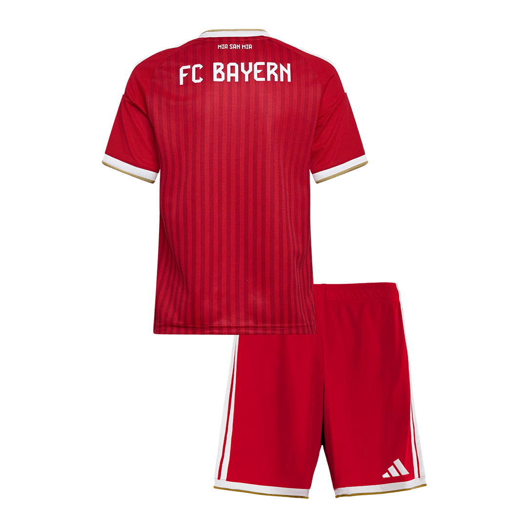 Kids Bayern Munich Home Soccer Jersey Kit (Jersey+Shorts) 2026/27 Red - gojersey