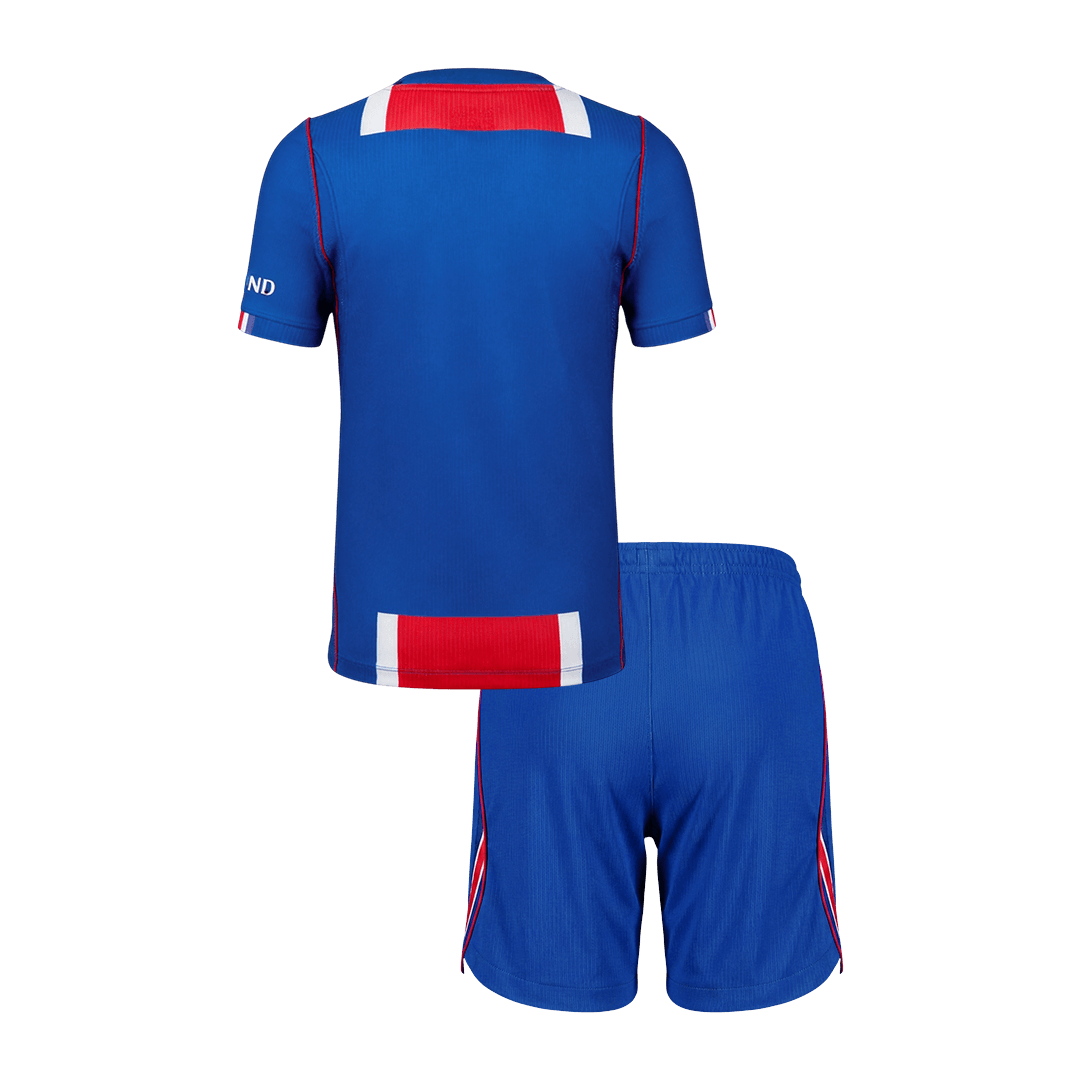 Kids PSG Home Soccer Jersey Kit (Jersey+Shorts) 2026/27 Old Royal - gojersey