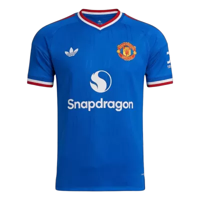 Men Player Version Manchester United Away Soccer Jersey 2026/27 Blue - gojersey