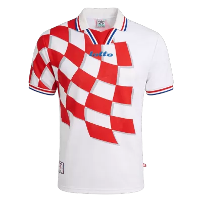 Croatia Home Soccer Jersey Retro 1998 - gojersey
