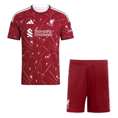 Men 2026/27 Liverpool Home Soccer Jersey Kit (Jersey+Shorts) Red - gojersey