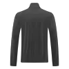 Men 2026 Manchester United Half-Zip Windbreaker Jacket Gray - gojersey