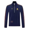 Men 2026 AS Roma Half-Zip Windbreaker Jacket Navy - gojersey