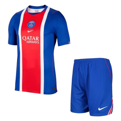 Men 2026/27 PSG Home Soccer Jersey Kit (Jersey+Shorts) Navy - gojersey