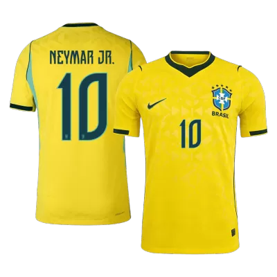Brazil NEYMAR JR. #10 Home Soccer Jersey Authentic 2026 - gojersey