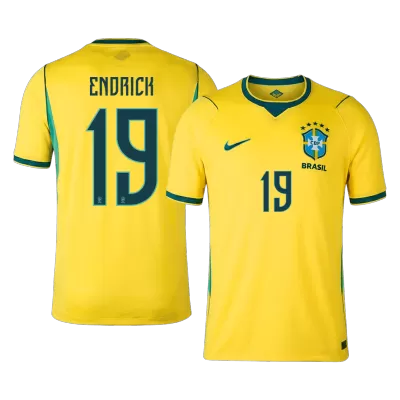 ENDRICK #19 Brazil Home Soccer Jersey World Cup 2026 Yellow - gojersey