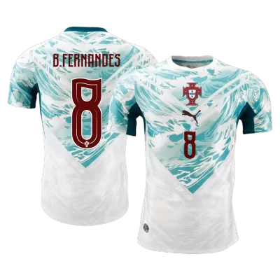 Portugal B.FERNANDES #8 Away Soccer Jersey Authentic 2026 - gojersey