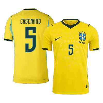 Brazil CASEMIRO #5 Home Soccer Jersey Authentic 2026 - gojersey