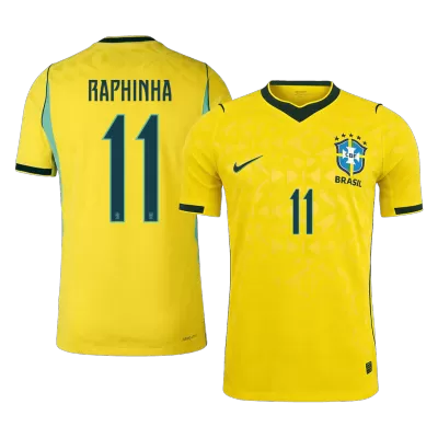 Brazil RAPHINHA #11 Home Soccer Jersey Authentic 2026 - gojersey