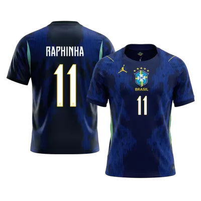 RAPHINHA #11 Brazil Away Soccer Jersey World Cup 2026 Navy - gojersey