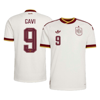 Spain GAVI #9 Away Soccer Jersey Authentic 2026 - gojersey