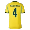 Brazil MARQUINHOS #4 Home Soccer Jersey Authentic 2026 - gojersey