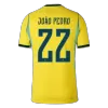 Brazil JOÃO PEDRO #22 Home Soccer Jersey Authentic 2026 - gojersey