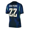 Brazil JOÃO PEDRO #22 Away Soccer Jersey Authentic 2026 - gojersey