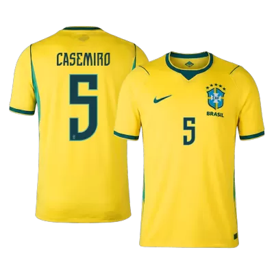 CASEMIRO #5 Brazil Home Soccer Jersey World Cup 2026 Yellow - gojersey