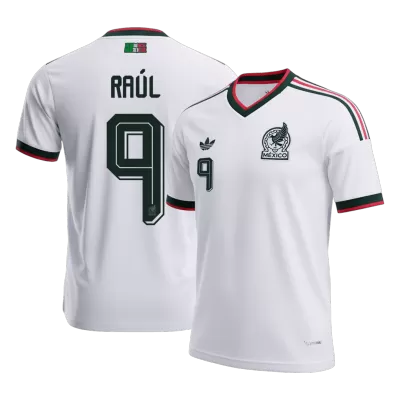 RAÚL #9 Mexico Away Soccer Jersey World Cup 2026 White - gojersey
