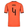 Netherlands VIRGIL #4 Home Soccer Jersey Authentic 2026 - gojersey