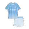 Kids Manchester City Home Soccer Jersey Kit (Jersey+Shorts) 2026/27 Blue - gojersey