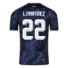 L. MARTÍNEZ #22 Argentina Away Soccer Jersey World Cup 2026 Black - gojersey