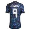 Argentina J. ÁLVAREZ #9 Away Soccer Jersey Authentic 2026 - gojersey