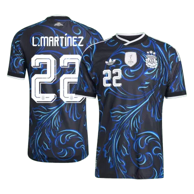 Argentina L. MARTÍNEZ #22 Away Soccer Jersey Authentic 2026 - gojersey
