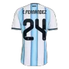 Argentina E. FERNÁNDEZ #24 Home Soccer Jersey Authentic 2026 - gojersey