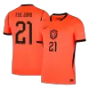 F.DE JONG #21 Netherlands Home Soccer Jersey World Cup 2026 Orange - gojersey