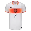 XAVI #7 Netherlands Away Soccer Jersey World Cup 2026 White - gojersey
