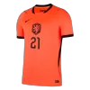 F.DE JONG #21 Netherlands Home Soccer Jersey World Cup 2026 Orange - gojersey