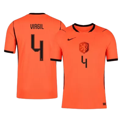 Netherlands VIRGIL #4 Home Soccer Jersey Authentic 2026 - gojersey