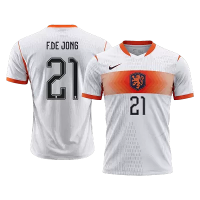 Netherlands F.DE JONG #21 Away Soccer Jersey Authentic 2026 - gojersey