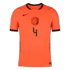 Netherlands VIRGIL #4 Home Soccer Jersey Authentic 2026 - gojersey