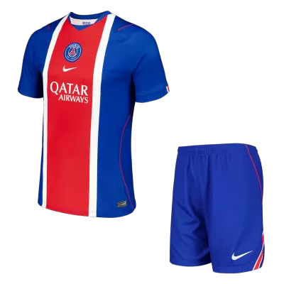 Men 2026/27 PSG Home Soccer Jersey Kit (Jersey+Shorts) Navy - gojersey